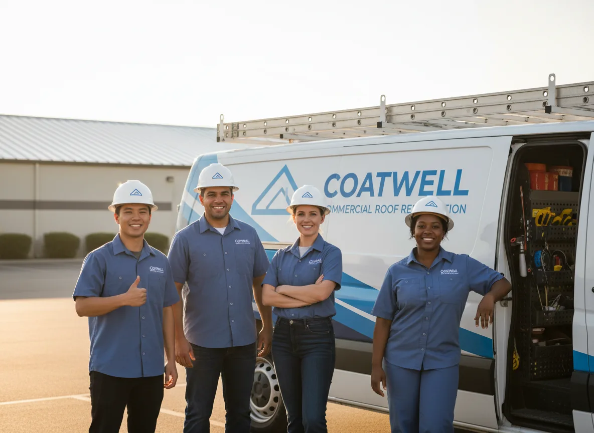 Commercial roof coating company in Stratton, ME